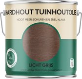 Hardhout Tuinhoutolie - licht grijs - hardhout olie - biobased - 2.5 liter