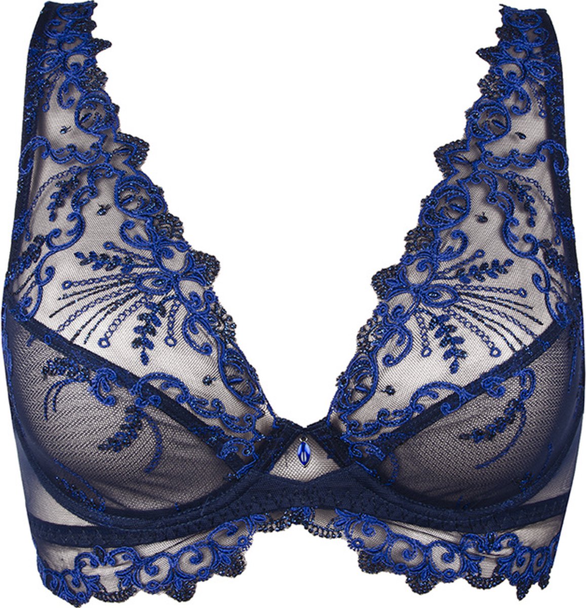 Lise Charmel Bralette BH - Nuit Folie Glamour - Blauw - ACH7412 - EU 70C / FR