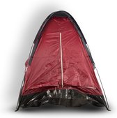 Discountershop Lichtgewicht Koepeltent 2 Persoons - Rood - Geschikt voor Kinderen - 200cm x 120cm | Waterbestendig voor Kamperen & Outdoor - Eenvoudig Op te Zetten