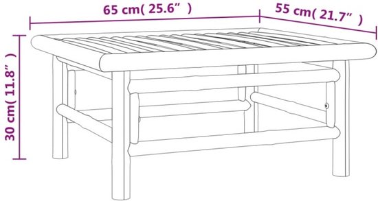 vidaXL Ensemble de salon 5 pièces avec coussins Bambou Taupe