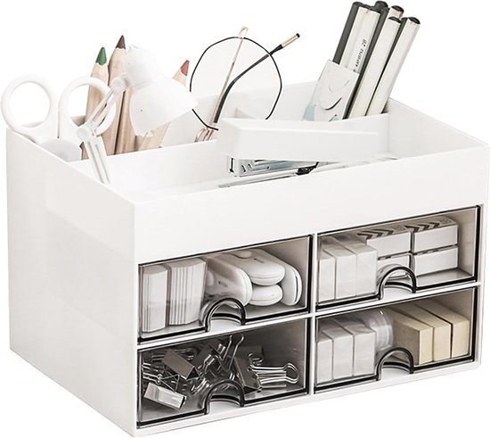 Verstelbare Bureau-organizer – Zwart, Klemt Onder Of Naast Je Bureau, Gemaakt Van Koolstofstaal, Ruimtebesparend 4 miniatura