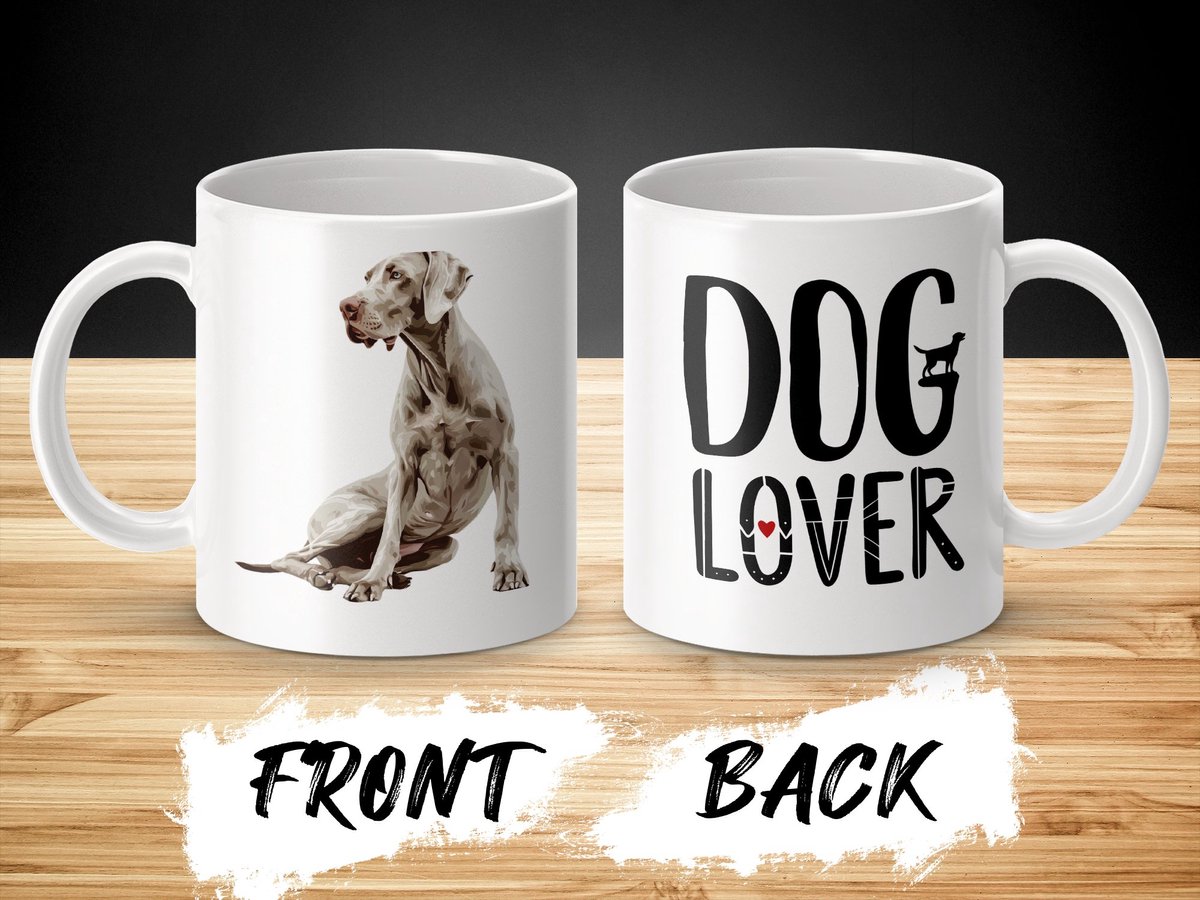 Mok Weimaraner Dog / hond - dog lover