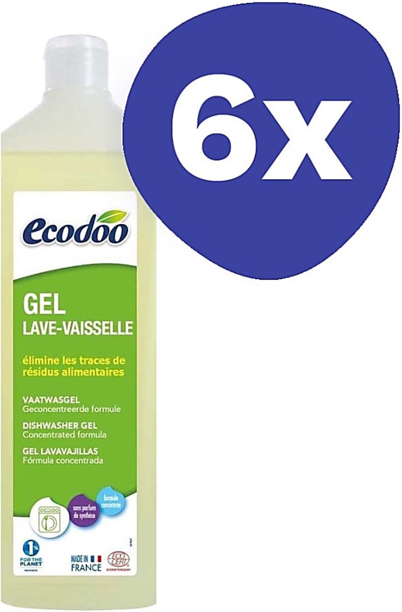 Ecodoo Vaatwasgel (6x 1L)