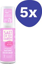 Salt of the Earth Peony Blossom Deodorant Spray (5x 100ml)