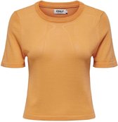 Only T-shirt Onleffie Ss O-neck Knt 15314609 Papaya Dames Maat - M
