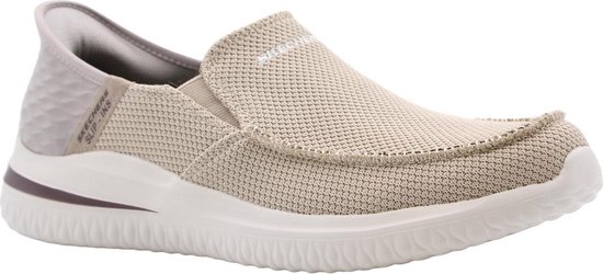 Skechers Slip-ins Delson 3.0 chaussure à enfiler pour hommes - Taupe - Taille 46