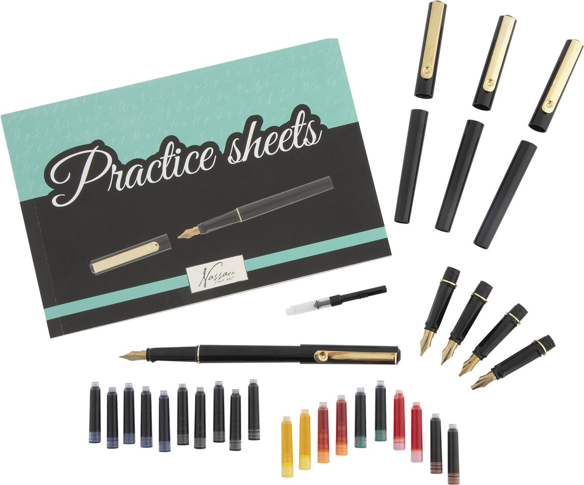 Kalligrafie Set 35pcs - Kalligrafiepennen & Handlettering Benodigdheden - Inclusief Gekleurde Inkt — afbeelding 5
