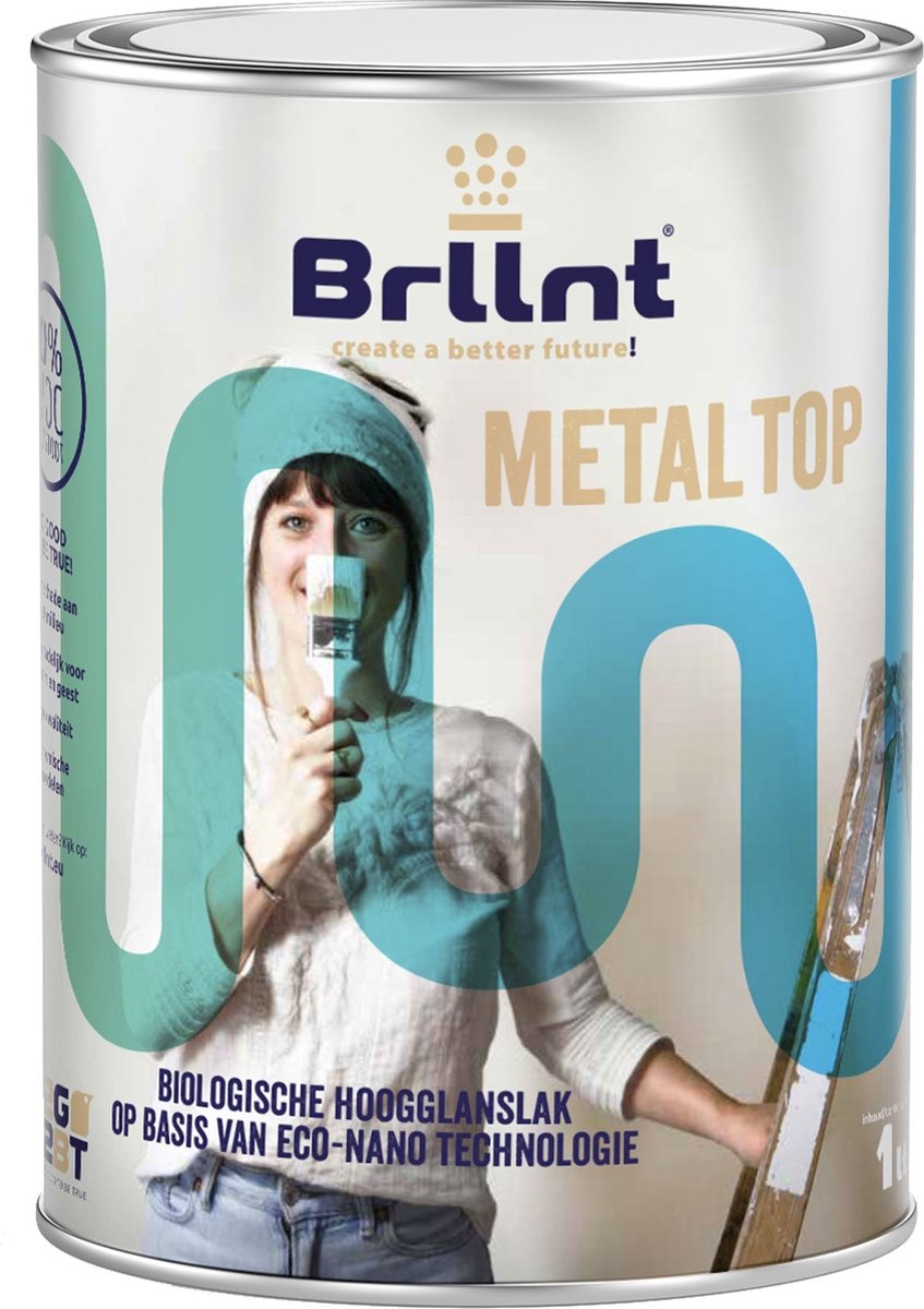 Brllnt Metal Top RAL 5009 Azuurblauw | 2,5 Liter