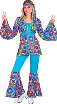 70's Groovy Kostuum Luchtbellen Blauw | XL