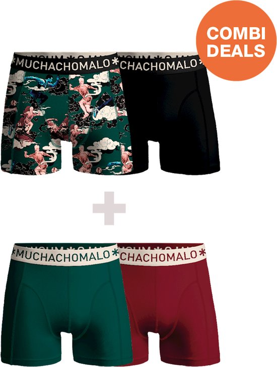 Muchachomalo Heren Boxershorts - 2 Pack - Maat XL - 95% Katoen - Mannen Onderbroeken