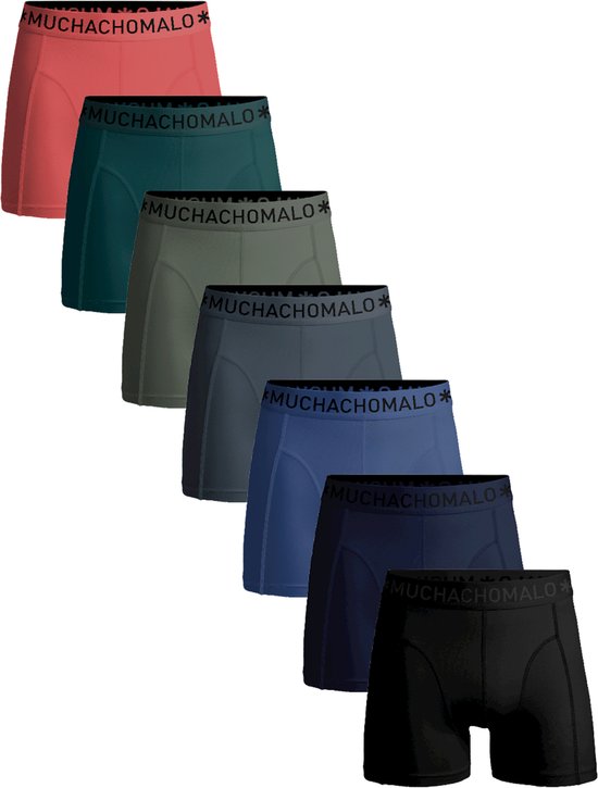 Muchachomalo Heren Boxershorts - 7 Pack - Maat S - 95% Katoen - Mannen Onderbroeken