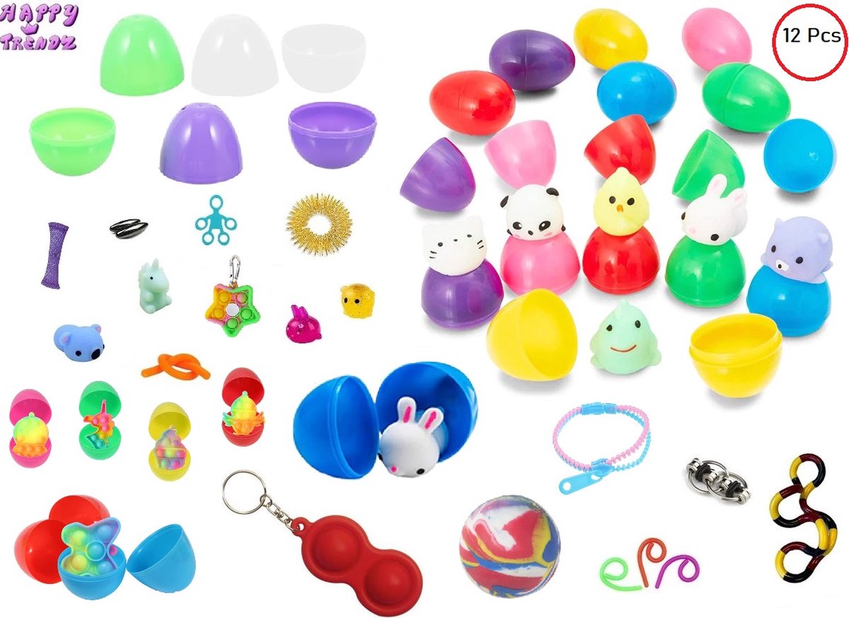 Ufs de Pâques 24 Pièces Jouets, Surprise Remplis, Chasse Aux Oeufs, Préremplis avec Une Variété, Remplissage de Panier, - Maison Ufs de Pâques 24 Pièces Jouets, Surprise Remplis, Chasse Aux Oeufs, Préremplis avec Une Variété, Remplissage de Panier, - Maison