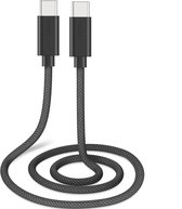 Musthavz Braided USB-C naar USB-C 0.5 Meter - Zwart/Black