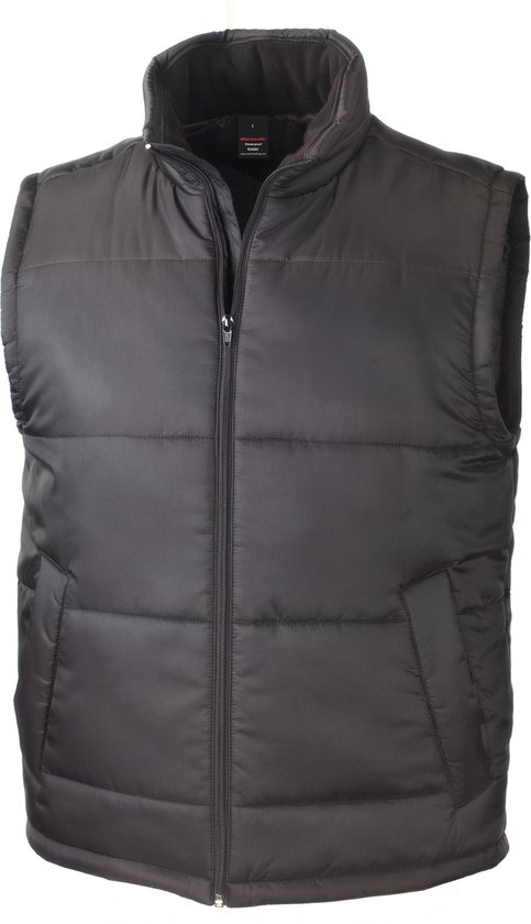 Bodywarmer Unisex M Result Mouwloos Black 100% Polyester