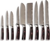 Master Knives 10 Delige Professionele Messenset – Koksmessen - Japanse messen - koksmes - vaderdag cadeau