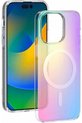 Bigben Connected, coque hybride compatible MagSafe avec reflets holographiques pour iPhone 15 Pro, multicolore