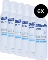 Gillette Ultra Sensitive Shave Mousse - 6 x 240 ml