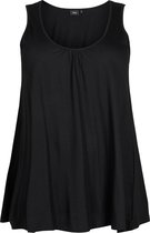 ZIZZI VAMANDA, S/L, TOP Dames Blouse - Black - Maat S (42-44)