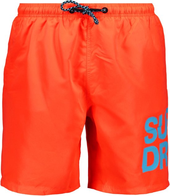 Superdry Broek Sportswear Logo 17 Swimshort M3010228a Hyper Fire Coral Mannen Maat - XXL