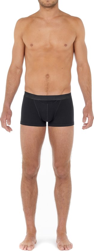 HOM - HO1 boxer briefs (1-pack) - Heren boxer met horizontale gulp - Zwart - Maat L