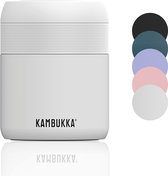 Kambukka Bora - Lunchbox - 600 ml - Voedselcontainer houdt 9 uur warm & 100 % Lekvrij - Chalk White