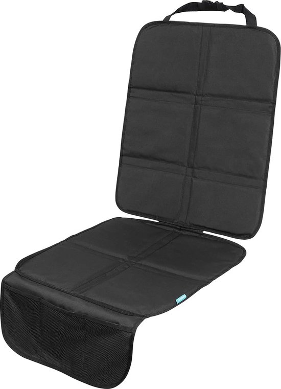 Nutabevr Autostoelbeschermer voor kinderzitjes, compatibel met Isofix, met 2 opbergvakken, waterdichte bescherming tegen vlekken en schade, voor SUV's en sedans