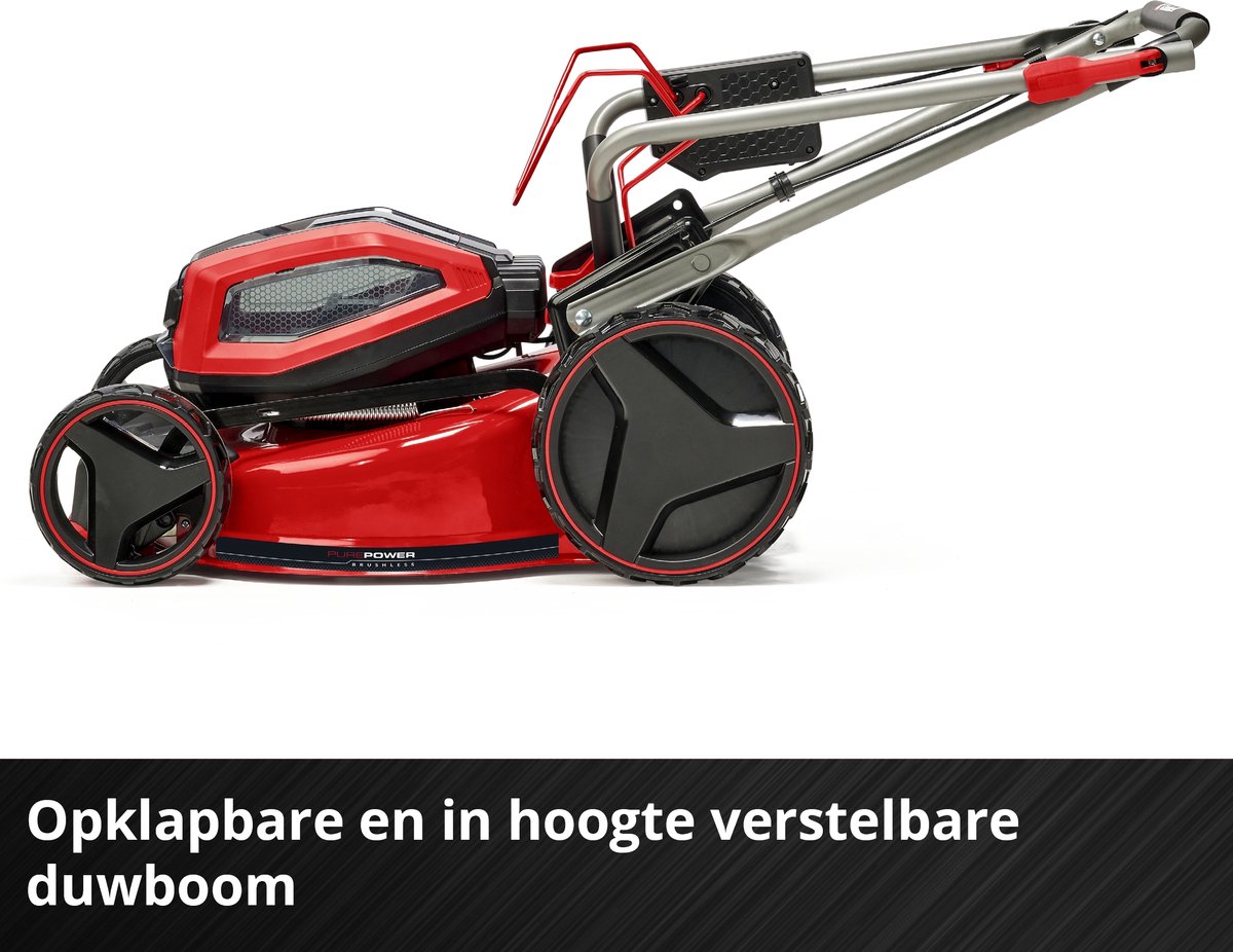 Einhell Professional Accu Grasmaaier GP-CM 36/47 S Li BL Kit - Power X-Change - 36 V/Li-ion - Maaibreedte: 47 cm - Aanbevolen gazonoppervlakte: tot 700 m² - 65 L opvangzak - Maaihoogte: 25-80 mm - Incl. 4x 4.0 Ah Accu en 2x DUO-lader thumbnail 3