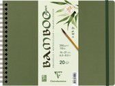 BAMBOO aquarelpapier spiraalblok 20 vel 210X160mm 250gr/m2 - Wit