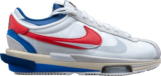 Nike Zoom Cortez SP Sacai White University Red Blue - DQ0581-100 - Maat 48.5 - WIT - Schoenen