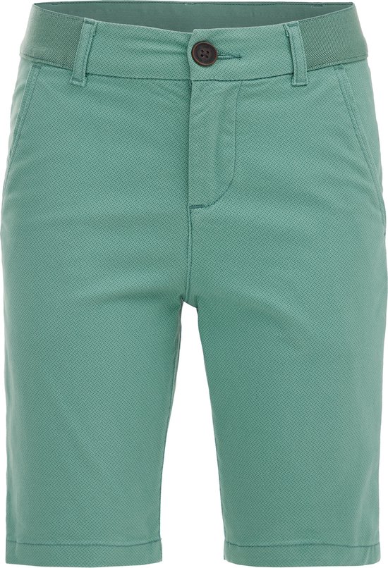 WE Fashion Jongens slim fit chinoshort met dessin