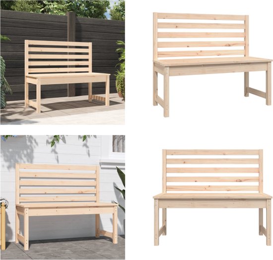 Vidaxl Tuinbank 1 Wit Tuinbankje