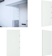 vidaXL Zijpaneel voor deurluifel 50x100 cm gehard glas transparant - Zijpaneel Voor Deurluifel - Zijpanelen Voor Deurluifel - Zijpaneel - Zij Element
