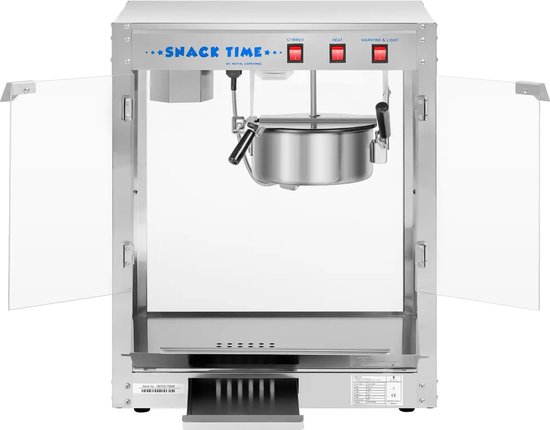 Professionele Popcornmachine Met Trolley - 230g Capaciteit - Perfect Voor Feesten En Evenementen