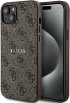 Guess 4G Colored Ring Back Case (MagSafe Compatible) - Apple iPhone 14 (6.1") - Bruin