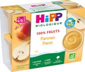 HiPP 100% Fruit Appels Peren Vanaf 4/6 Maanden Biologisch 4 Potten