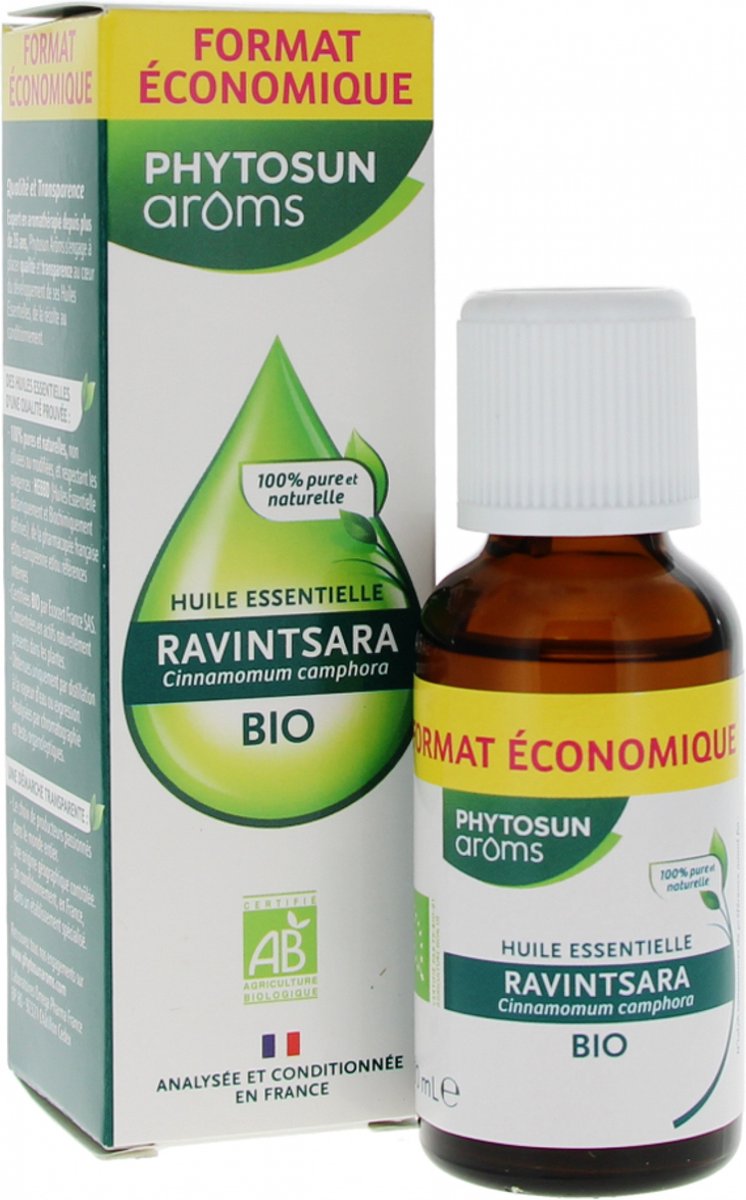 Goedkoopste Phytosun Arôms Ravintsara Etherische Olie (Cinnamomum Camphora) Biologisch 30 ml