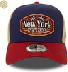 Casquette camionneur E-Frame bleu marine Patch New Era