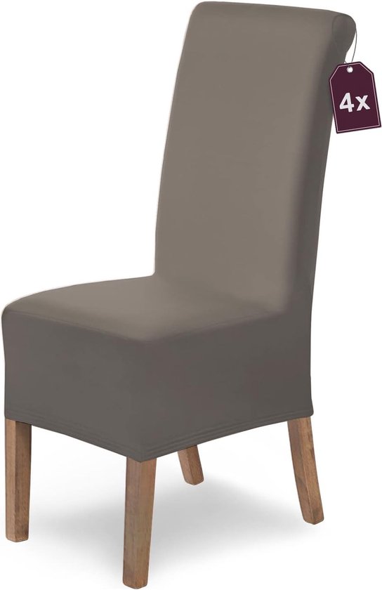 Zebra Stoelhoezen, set van 4 stuks, zwart en wit, zacht elastaan