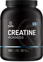 PURE Creatine Monohydraat - Naturel - 500g - micronized poeder - creatine - sportvoeding
