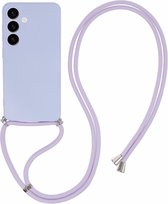 Coque arrière en TPU couleur Coverup avec cordon pour coque Samsung Galaxy S24 - Lavande