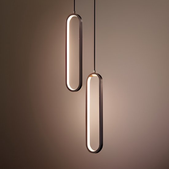 EFD Lighting HL05 – Hanglamp – Modern – Zwart – Verstelbaar – LED - Hanglampen Eetkamer, Woonkamer