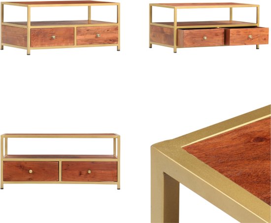 Salontafel 100x50x35 cm massief acaciahout Salontafel 100x50x35 cm massief acaciahout