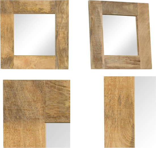 LVSOMT Vloerspiegel In Volle Lengte - Massief Houten Frame (160x56 Cm) - Staand Of Aan De Muur - Rustieke Stijl