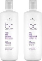 Schwarzkopf BC Frizz Away Shampoo & Conditioner - 2x1000ml