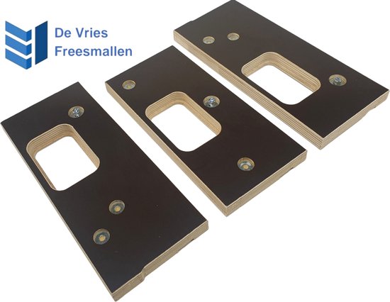 De Vries Freesmal set - Voor scharnieren en sloten - 76x76 mm | bol