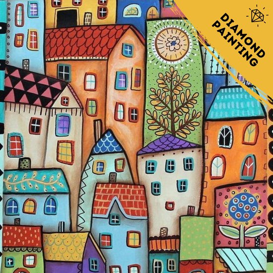 De Hobby Planeet Diamond Painting Kunst 30x40cm - Diamond Painting Volwassenen - Pakket Volledig