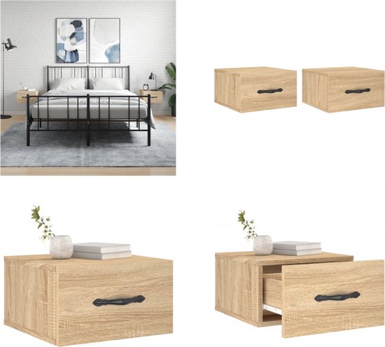 vidaXL Nachtkastjes 2 st 50x30x51,5 cm bewerkt hout wit vidaXL Nachtkastjes 2 st 50x30x51,5 cm bewerkt hout wit