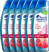 Bol.com Head & Shoulders Pure Intense Milde Reiniging - Anti-roos Shampoo - Voordeelverpakking 6 x 250 ml aanbieding
