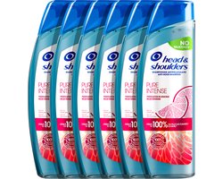 Head & Shoulders Pure Intense Milde Reiniging - Anti-roos Shampoo - 6 x 250 ml