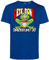 T-shirt Oeteldonk Omèrrumt Oe | Carnavalskleding heren | Carnaval Kostuum | Foute Party | Blauw | maat 4XL
